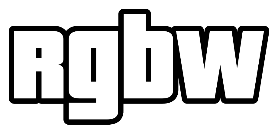 rgbw.pl logo czarno białe black white